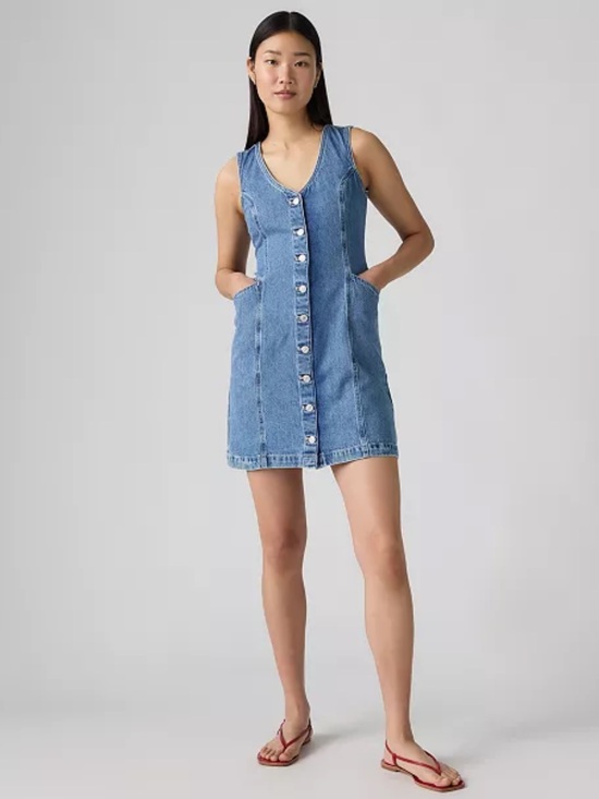 Levi's Dresses & Skirts - NWT Levi’s Women’s Vianna Denim Button-Front Dress, Size Small